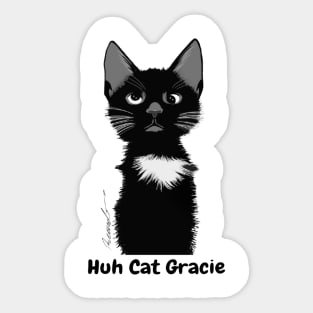 Huh Gracie Digital Art Sticker